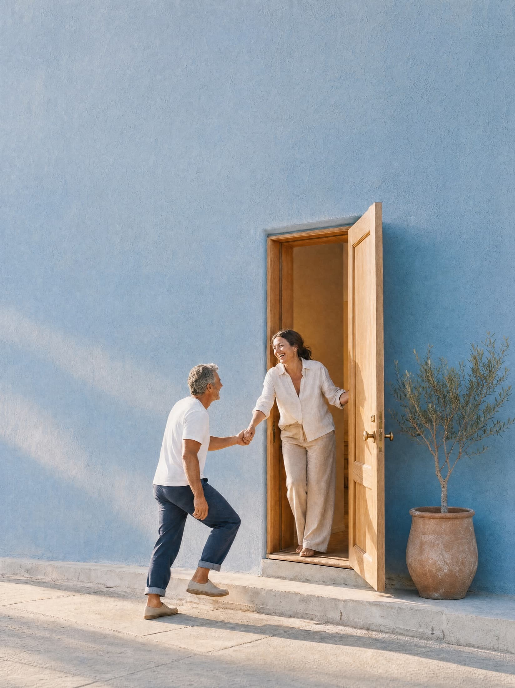 The next door can open first. Buy first. Sell after.